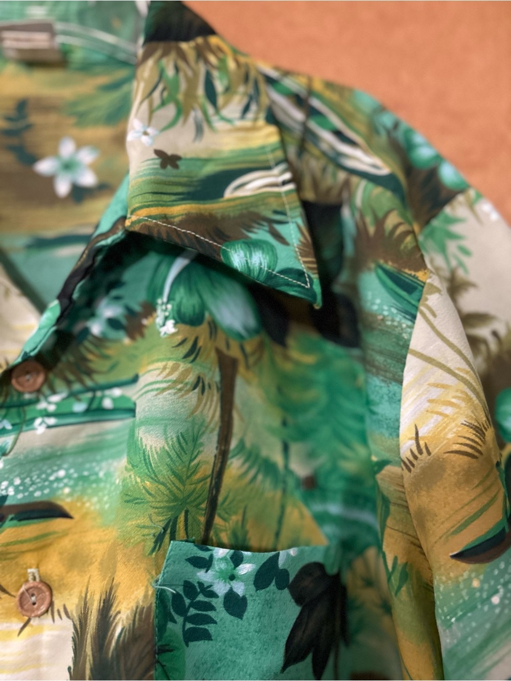VINTAGE RARE FIND KMART Men’s Tropical Floral Short-Sleeve Shirt Size XL - Picture 6 of 14